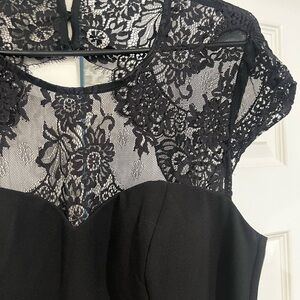 Elegant Black Lace Dress